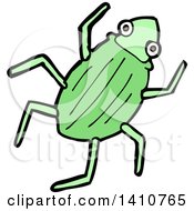 Clipart Of A Cartoon Beetle Royalty Free Vector Illustration