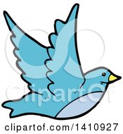 Poster, Art Print Of Cartoon Blue Bird