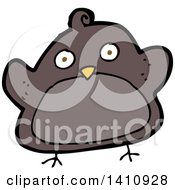 Poster, Art Print Of Cartoon Brown Bird