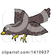 Poster, Art Print Of Cartoon Brown Bird