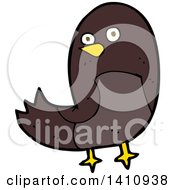 Poster, Art Print Of Cartoon Brown Bird