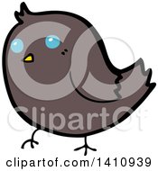 Poster, Art Print Of Cartoon Brown Bird