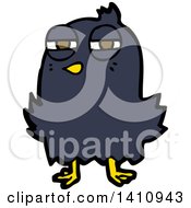 Clipart Of A Cartoon Bird Royalty Free Vector Illustration