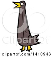 Poster, Art Print Of Cartoon Brown Bird