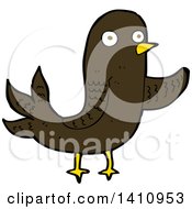 Poster, Art Print Of Cartoon Brown Bird