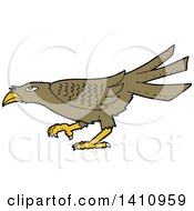 Poster, Art Print Of Cartoon Brown Bird