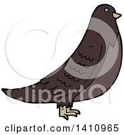 Poster, Art Print Of Cartoon Brown Bird