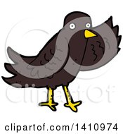 Poster, Art Print Of Cartoon Brown Bird