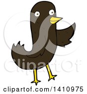 Poster, Art Print Of Cartoon Brown Bird