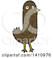 Poster, Art Print Of Cartoon Brown Bird