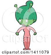 Cartoon Female Alien