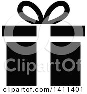 Poster, Art Print Of Black And White Gift Icon