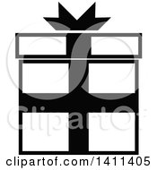 Poster, Art Print Of Black And White Gift Icon