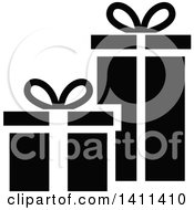 Poster, Art Print Of Black And White Gift Icon