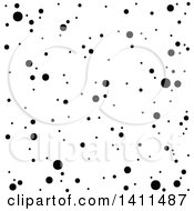 Clipart Of A Black And White Christmas Snow Icon Royalty Free Vector Illustration