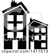 Poster, Art Print Of Black And White Building Icon