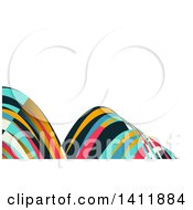 Poster, Art Print Of Background Or Business Card Design With Colorful Waves
