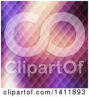 Clipart Of A Background Of Diamonds And Abstract Colors Royalty Free Vector Illustration