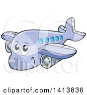Poster, Art Print Of Cartoon Happy Airplane Character