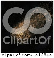 Poster, Art Print Of 3d Asteroid And Trail