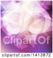 Clipart Of A Purple And Pink Geometric Background Royalty Free Vector Illustration