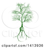 Poster, Art Print Of Bare Tree With Light Bulb Shaped Roots