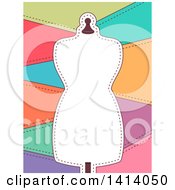 Poster, Art Print Of Frame Of A Mannequin With Sewn Patches