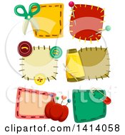 Poster, Art Print Of Sewing Patch Designs