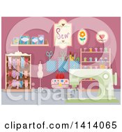 Poster, Art Print Of Hobby Sewing Room