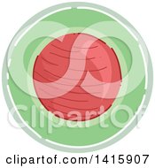 Poster, Art Print Of Sketched Round Fitness Ball Icon