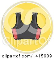 Sketched Round Fitness Sports Bra Icon