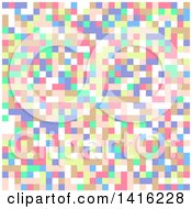 Colorful Tile Or Pixel Background