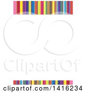 Poster, Art Print Of Letterhead Design With Colorful Stripes