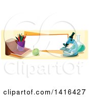 Clipart Of A Back To School Banner Royalty Free Vector Illustration