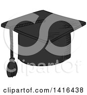 Poster, Art Print Of Sketched Graduation Cap
