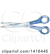 Poster, Art Print Of Sketched Pair Of Scissors