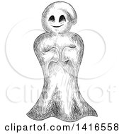 Poster, Art Print Of Sketched Ghost