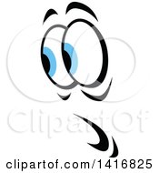 Clipart Of A Face Royalty Free Vector Illustration