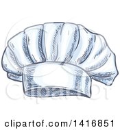Clipart Of A Sketched Toque Chef Hat Royalty Free Vector Illustration by Vector Tradition SM