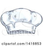 Clipart Of A Sketched Toque Chef Hat Royalty Free Vector Illustration by Vector Tradition SM