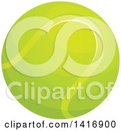 Clipart Of A Tennis Ball Royalty Free Vector Illustration