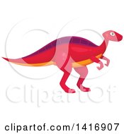 Clipart Of A Spinosaurus Dinosaur Royalty Free Vector Illustration by Vector Tradition SM