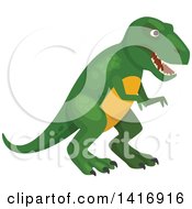 Poster, Art Print Of Menacing Tyrannosaurus Rex Dinosaur