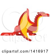 Clipart Of A Dragon Royalty Free Vector Illustration by Vector Tradition SM