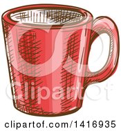 Poster, Art Print Of Sketched Coffee Mug