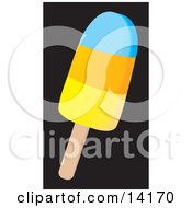 Colorful Frozen Popsicle Food Clipart Illustration