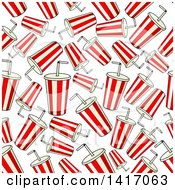 Poster, Art Print Of Seamless Background Pattern Of Sodas