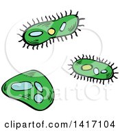 Clipart Of Sketched Amoebas Royalty Free Vector Illustration by Vector Tradition SM
