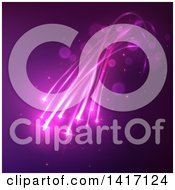 Poster, Art Print Of Background Of Purple Lights