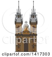 Poster, Art Print Of Czech Landmark Church Of Mother Of God